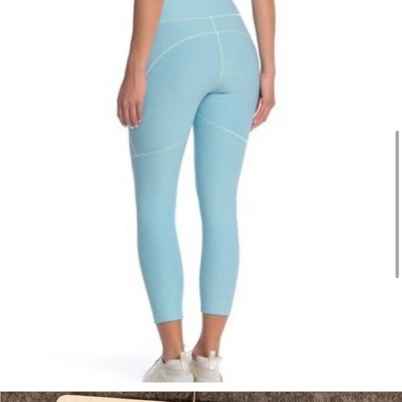 Outdoor Voices 7/8 High Rise Warmup Leggings in Pool Blue - Picture 4 of 15